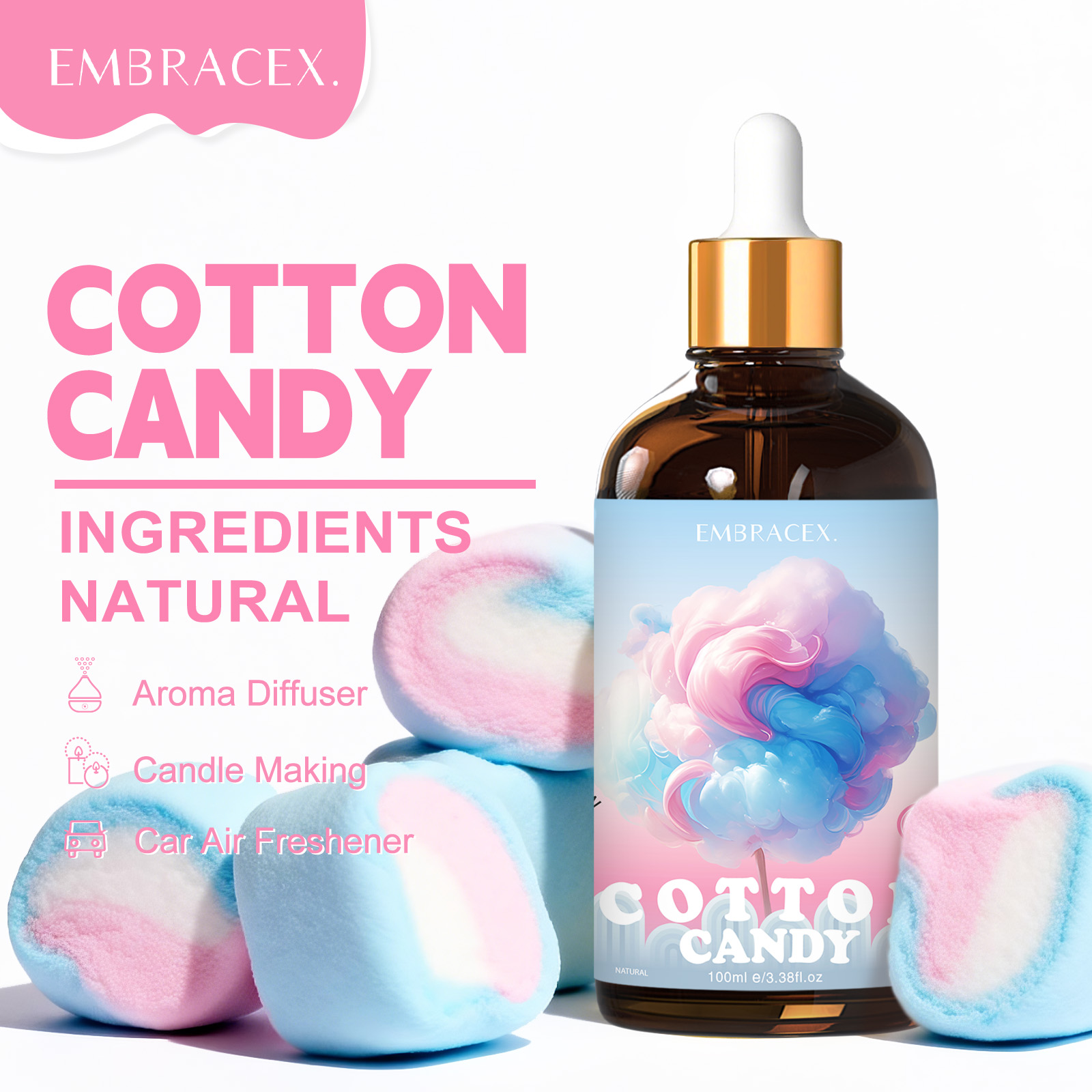 100ml Cotton Candy Essential O - Candle Making Oils review and price