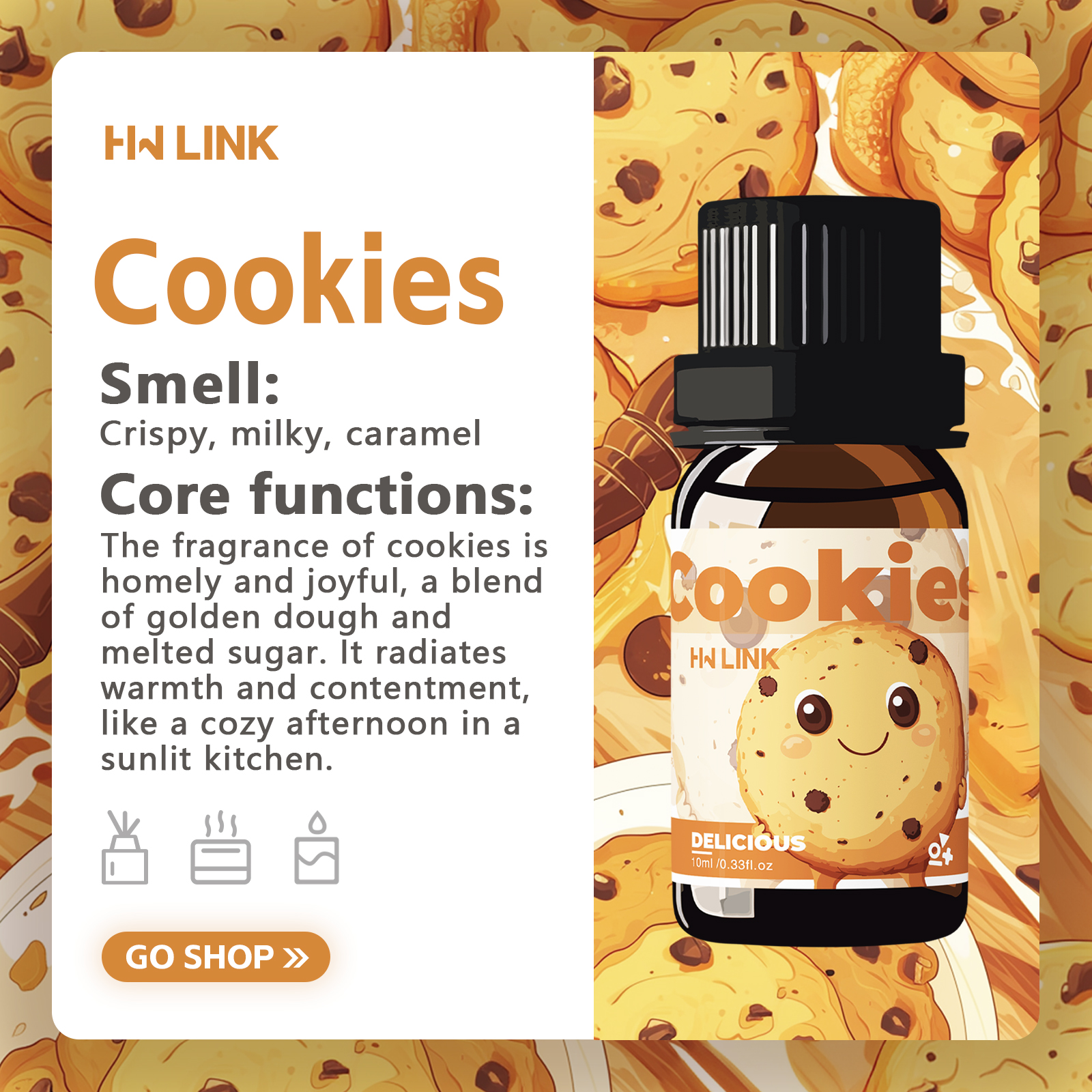 10ml Cookies Essential Oils Pe - Candle Making Oils review and price