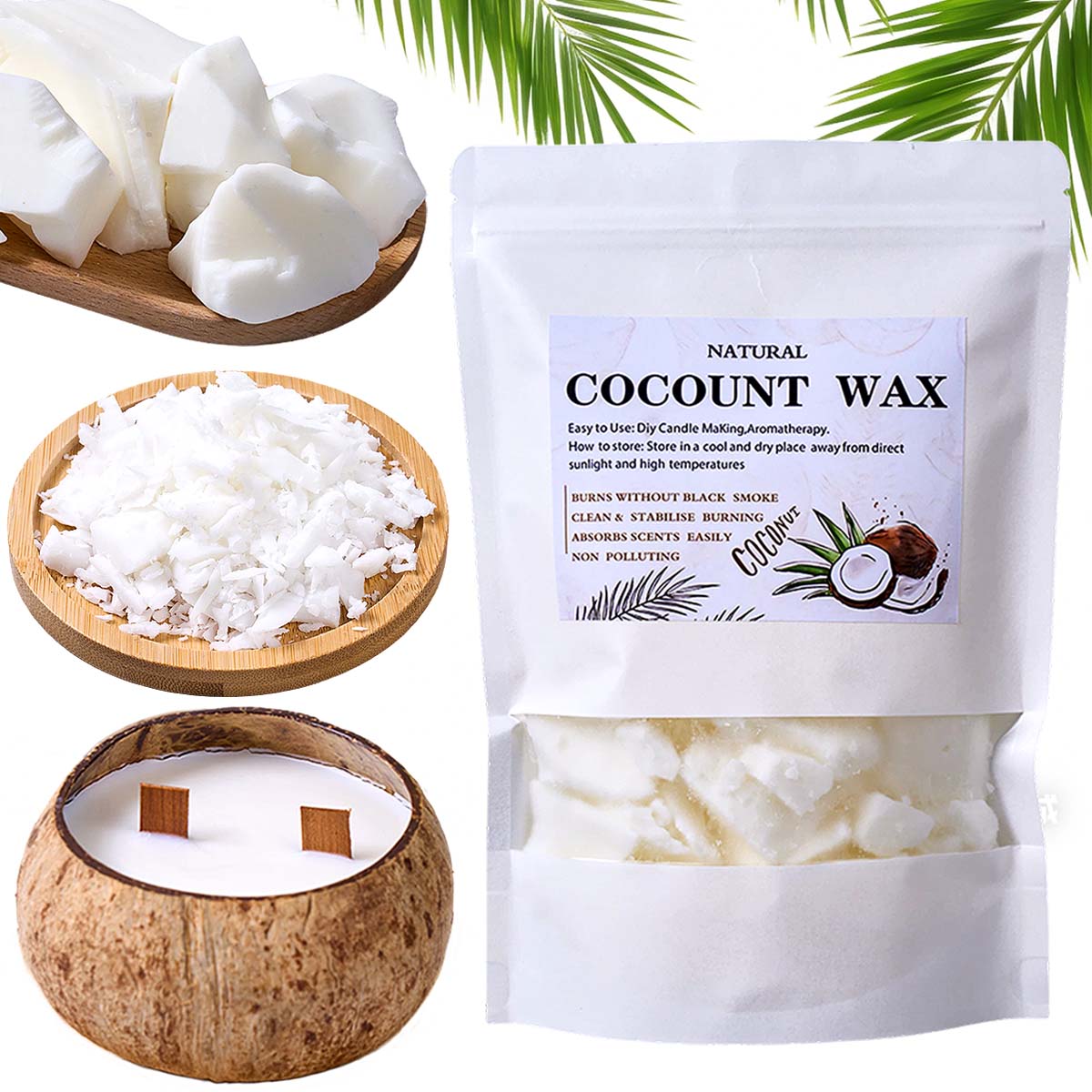 1LB Natural Plant White Coconu - Candle Making Material Wholesale review and price