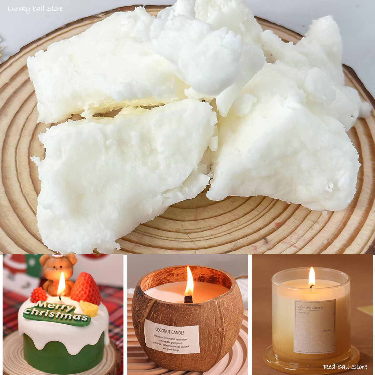 100G Natural Coconut Wax Whole - Candle Making Material Wholesale review and price
