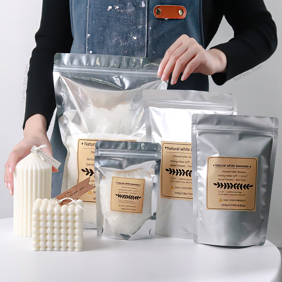 500g White Beeswax Granular Sc - Candle Making Material Wholesale review and price
