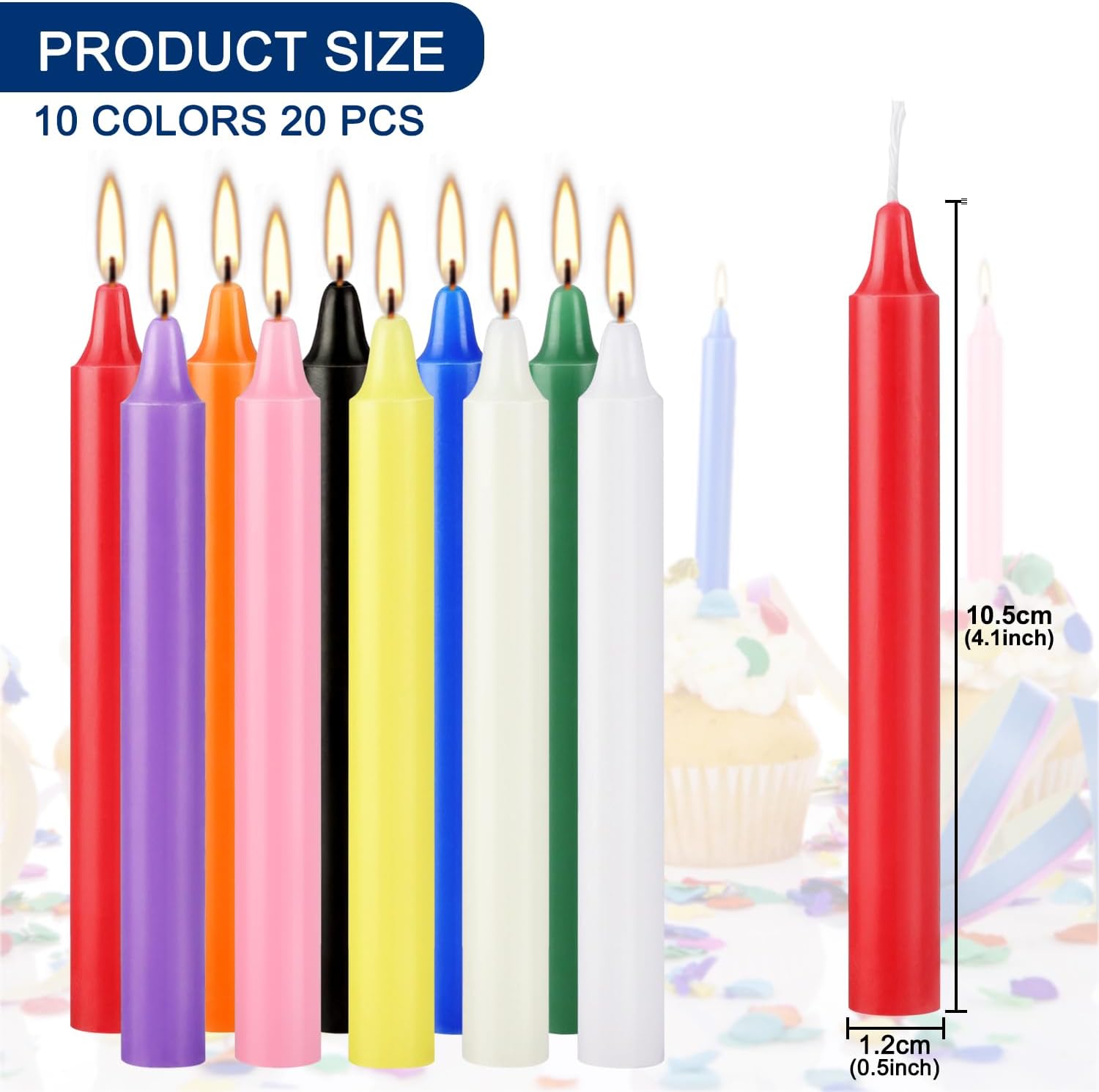 20 Colorful Small Stick Candle - Candle Making Place review and price