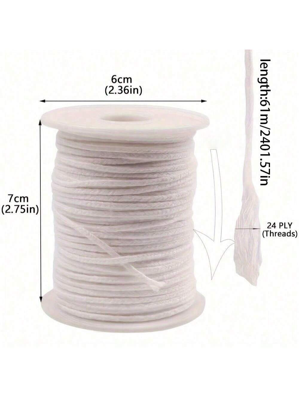 A 2401.57-inch smokeless wick, - Candle Making Oils review and price