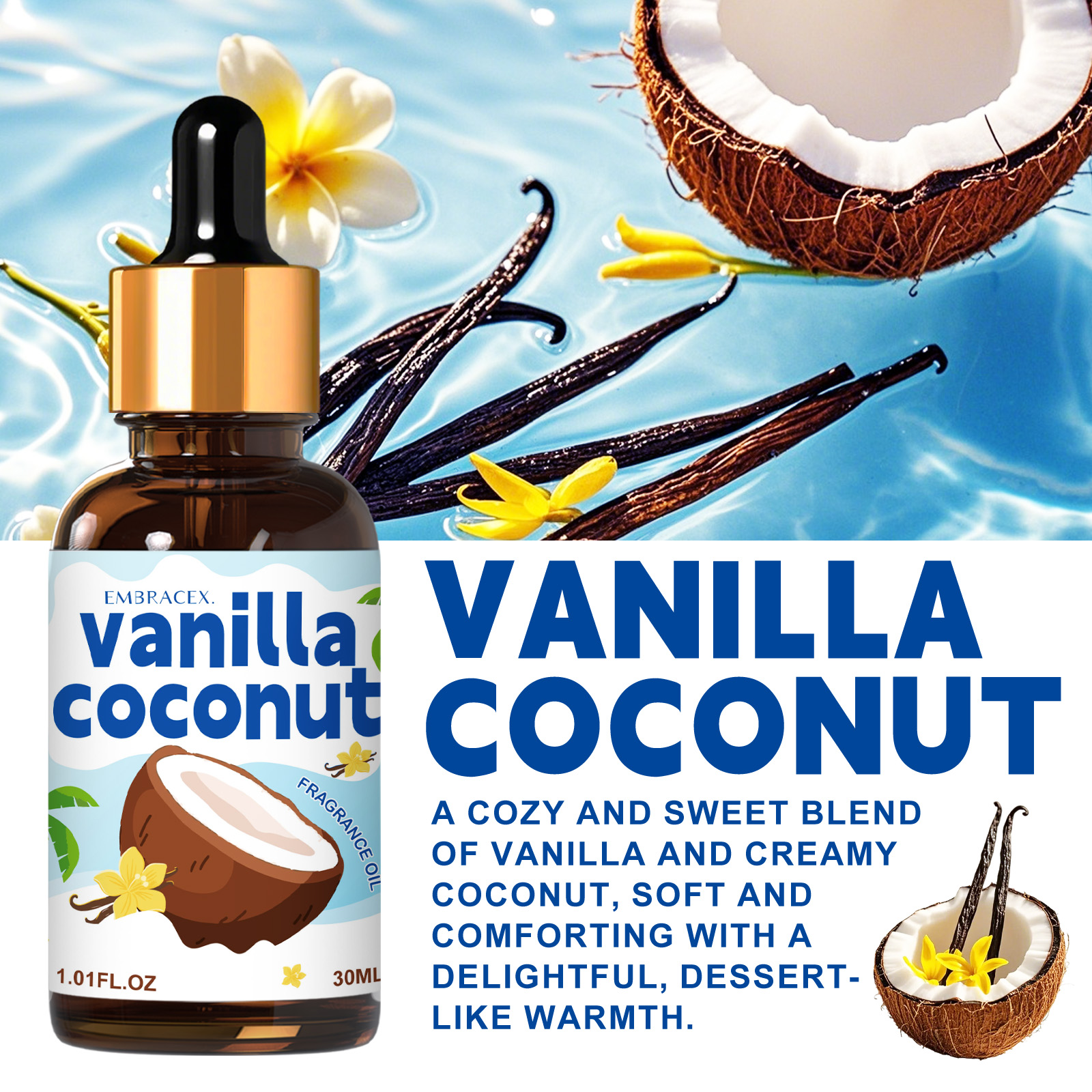 30ml Vanilla Coconut Essential - Candle Making Oils review and price